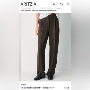 Aritzia Effortless Pants - Rich Mocha Brown